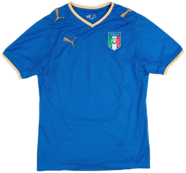 Puma 2007-08 Italy Home Shirt - 8/10 - (S)