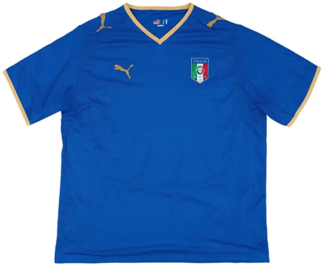 Puma 2007-08 Italy Home Shirt - 6/10 - (XXL)
