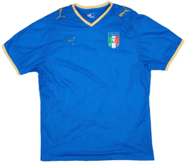 Puma 2007-08 Italy Home Shirt - 4/10 - (L)