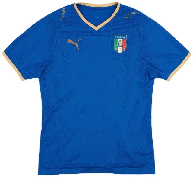 Puma 2007-08 Italy Home Shirt - 4/10 - (S)