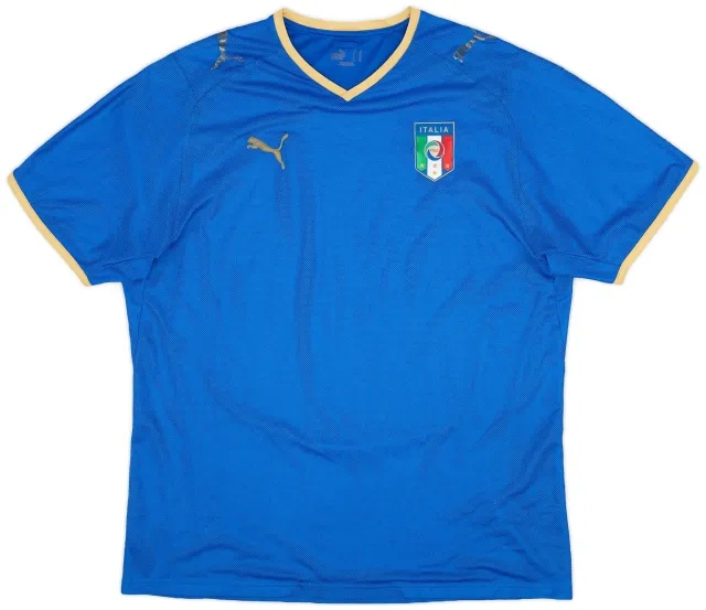Puma 2007-08 Italy Home Shirt - 4/10 - (XL)