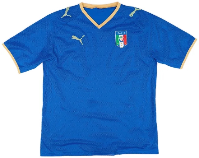 Puma 2007-08 Italy Home Shirt - 7/10 - (M)