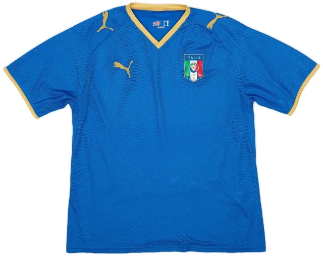 Puma 2007-08 Italy Home Shirt - 9/10 - (XXL.Boys)