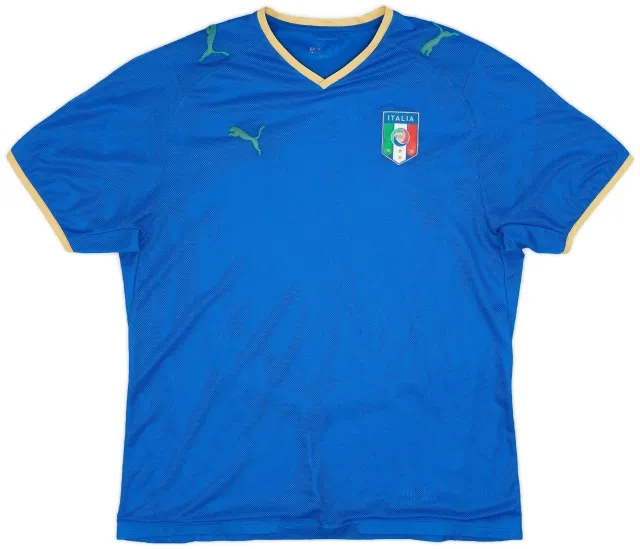 Puma 2007-08 Italy Home Shirt - 5/10 - (XL)