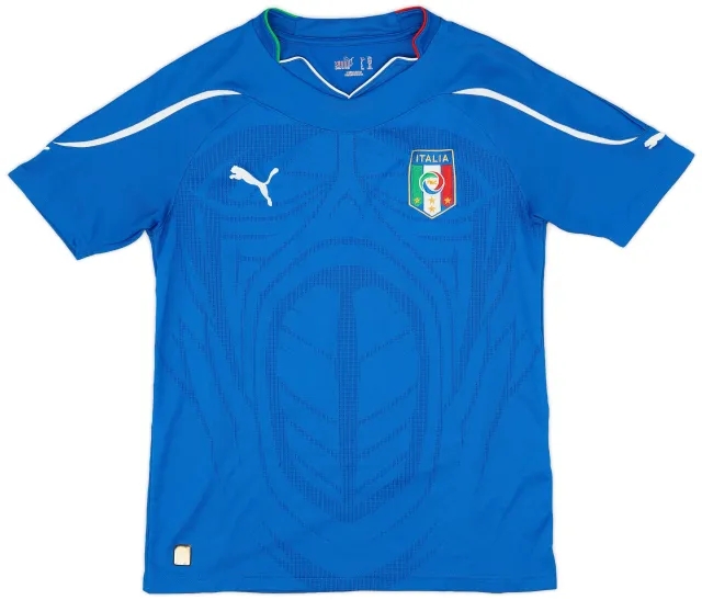 Puma 2010-12 Italy Home Shirt - 8/10 - (XL.Boys)