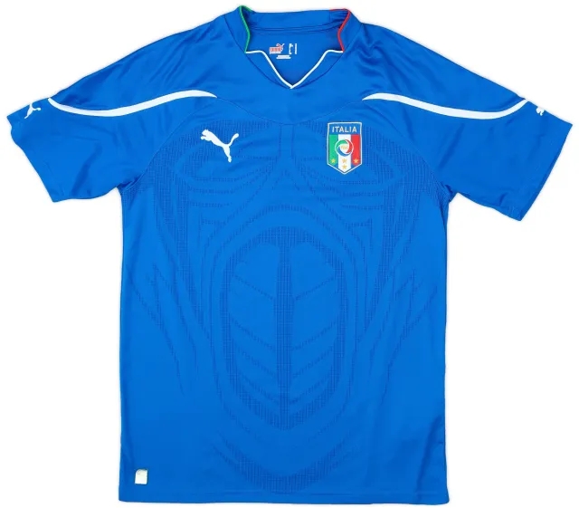 Puma 2010-12 Italy Home Shirt - 9/10 - (M)