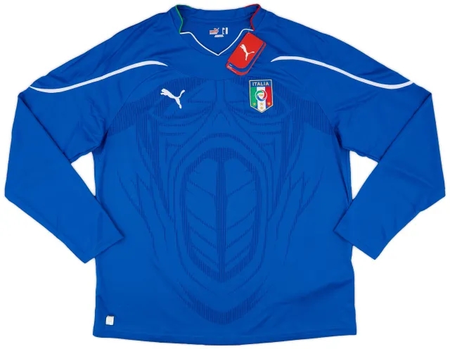 Puma 2010-12 Italy Home L/S Shirt (XXL)