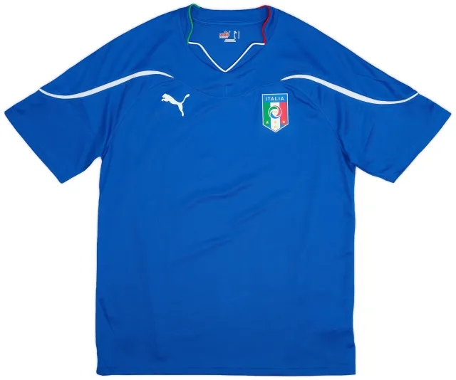 Puma 2010-12 Italy Basic Home Shirt - 9/10 - (L)