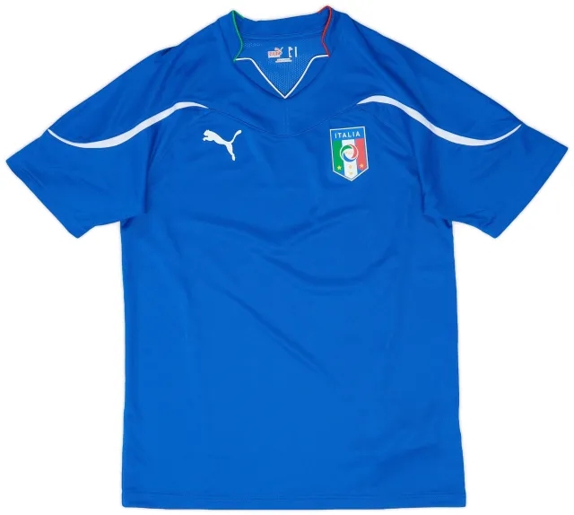 Puma 2010-12 Italy Home Shirt - 9/10 - (M)