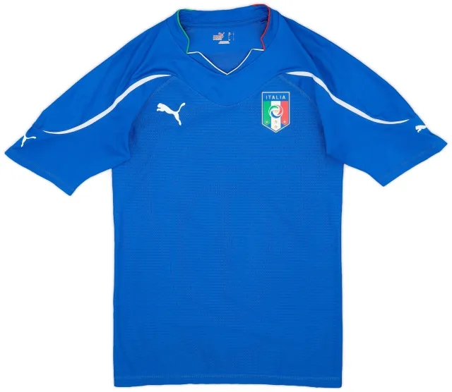Puma 2010-12 Italy Player Issue Home Shirt - 8/10 - (L)