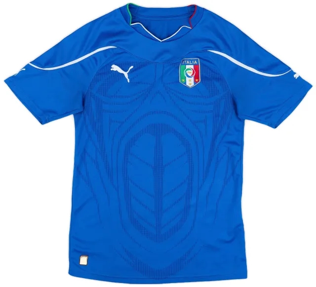 Puma 2010-12 Italy Home Shirt - 8/10 - (XL.Boys)