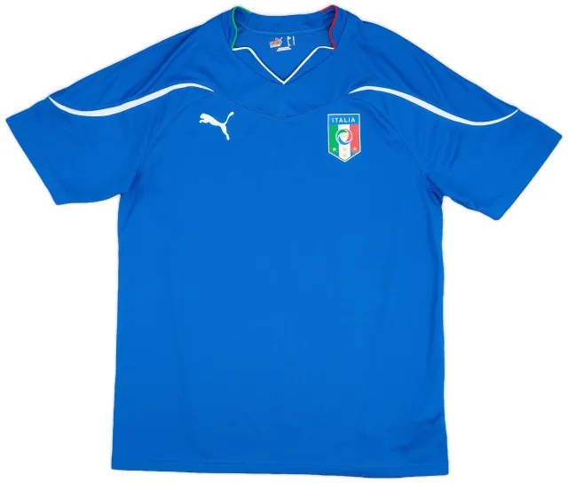 Puma 2010-12 Italy Basic Home Shirt - 9/10 - (L)