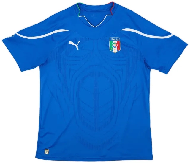 Puma 2010-12 Italy Home Shirt - 9/10 - (M)