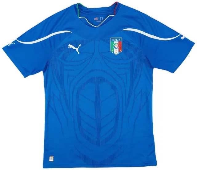 Puma 2010-12 Italy Home Shirt - 9/10 - (M)