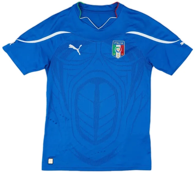 Puma 2010-12 Italy Home Shirt - 5/10 - (XL.Boys)