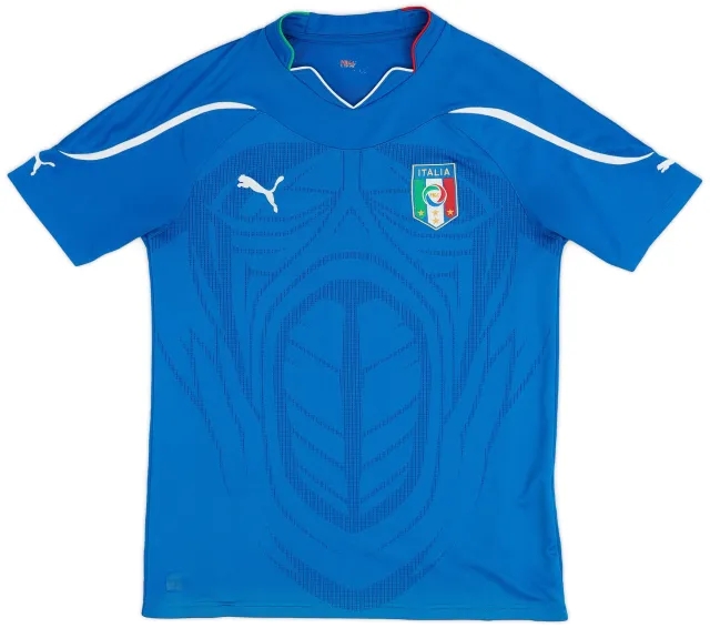 Puma 2010-12 Italy Home Shirt - 7/10 - (S)