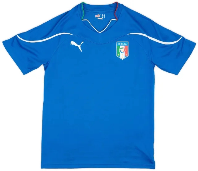 Puma 2010-12 Italy Home Shirt - 9/10 - (M)