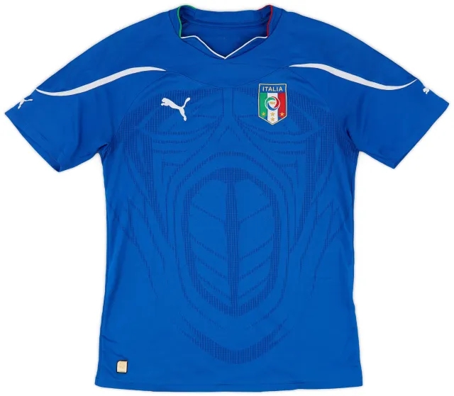 Puma 2010-12 Italy Home Shirt - 6/10 - (S)