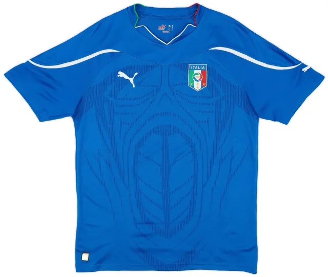 Puma 2010-12 Italy Home Shirt - 8/10 - (L)