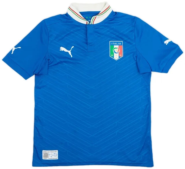 Puma 2012-13 Italy Home Shirt - 9/10 - (XL.Boys)