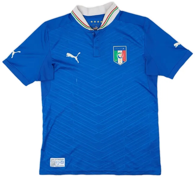 Puma 2012-13 Italy Home Shirt - 4/10 - (S)