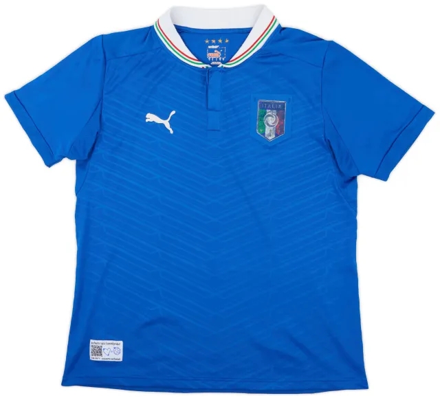 Puma 2012-13 Italy Home Shirt - 4/10 - (L)
