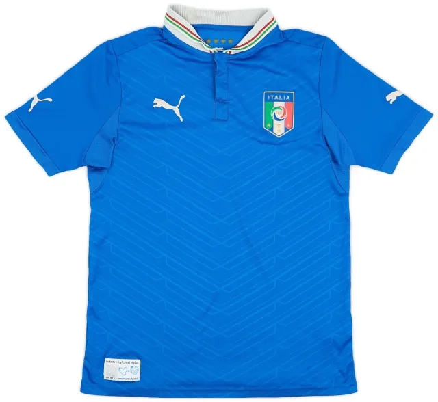Puma 2012-13 Italy Home Shirt - 9/10 - (XL.Boys)