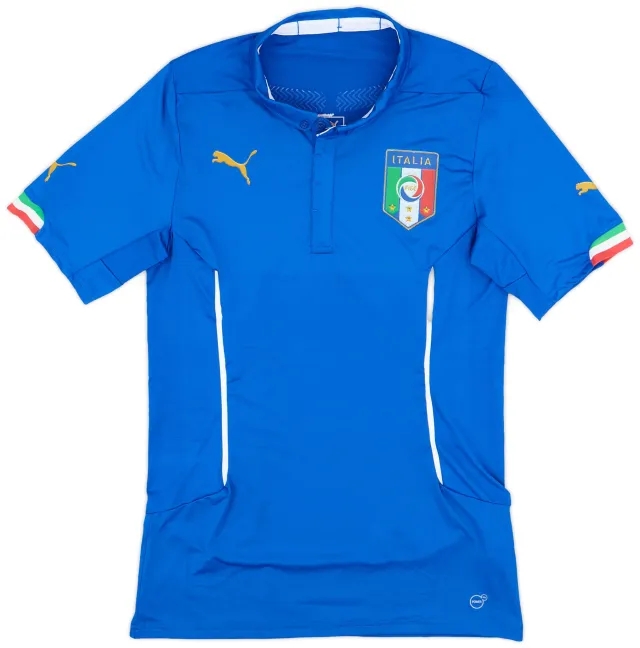Puma 2014-15 Italy Player Issue Home Shirt - 10/10 - (XXL)