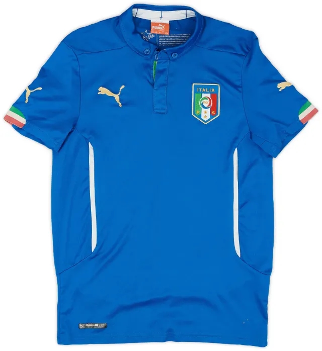 Puma 2014-15 Italy Home Shirt - 8/10 - (XL.Boys)