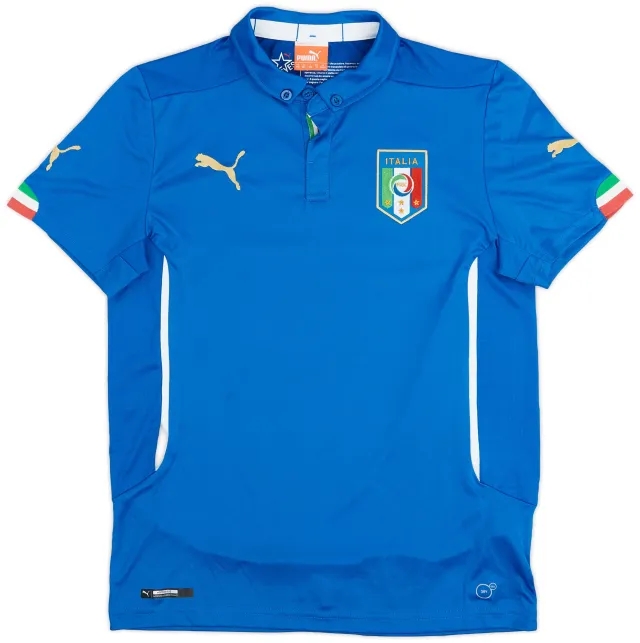 Puma 2014-15 Italy Home Shirt - 9/10 - (XL.Boys)