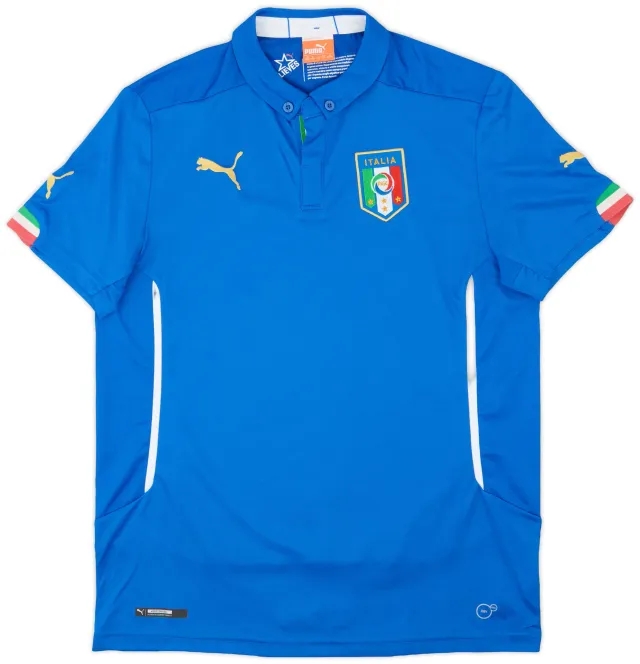 Puma 2014-15 Italy Home Shirt - 9/10 - (XXL.Boys)