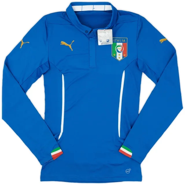 Puma 2014-15 Italy Authentic ACTV Home L/S Shirt (L)