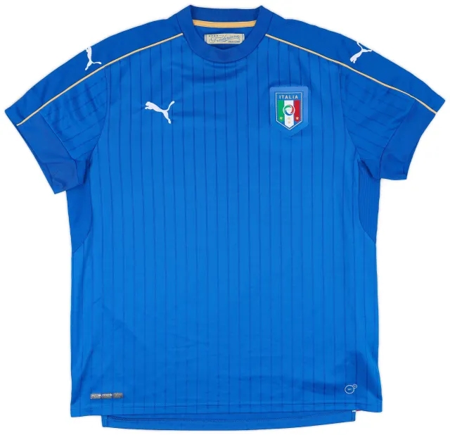 Puma 2016-17 Italy Home Shirt - 9/10 - (XL)