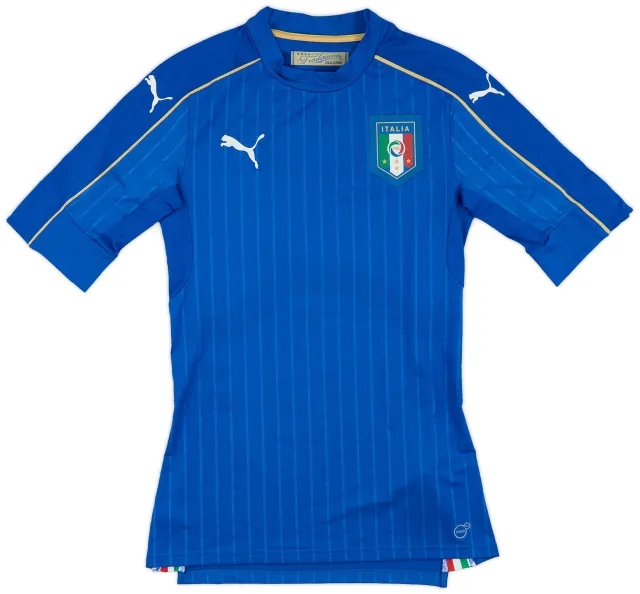 Puma 2016-17 Italy Player Issue Home Shirt (ACTV Fit) - 8/10 - (M)