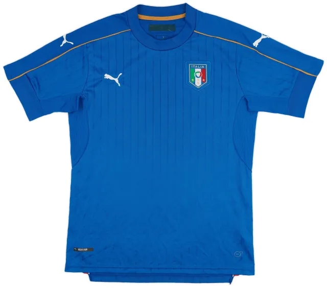 Puma 2016-17 Italy Home Shirt - 7/10 - (L)