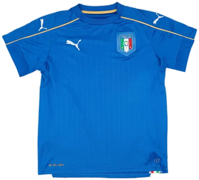 Puma 2016-17 Italy Home Shirt - 8/10 - (XL.Boys)