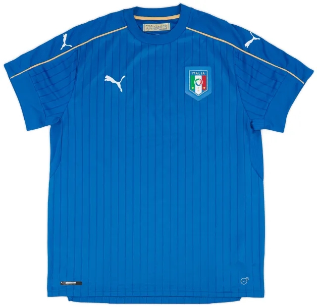 Puma 2016-17 Italy Home Shirt - 9/10 - (XL)