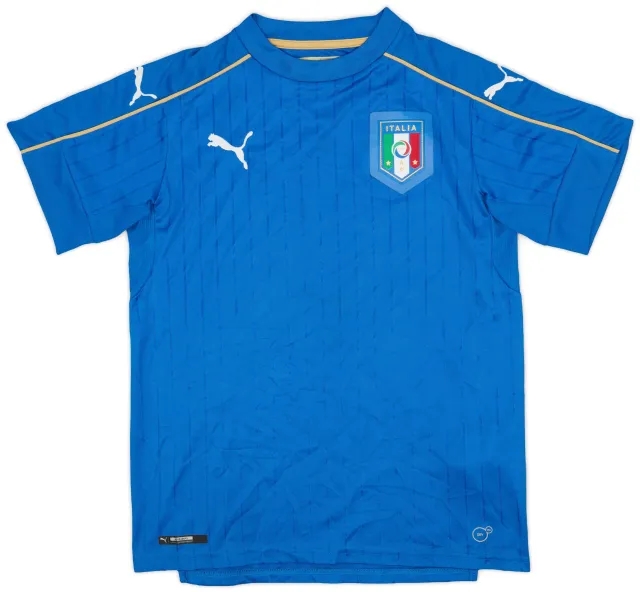 Puma 2016-17 Italy Home Shirt - 8/10 - (XL.Boys)