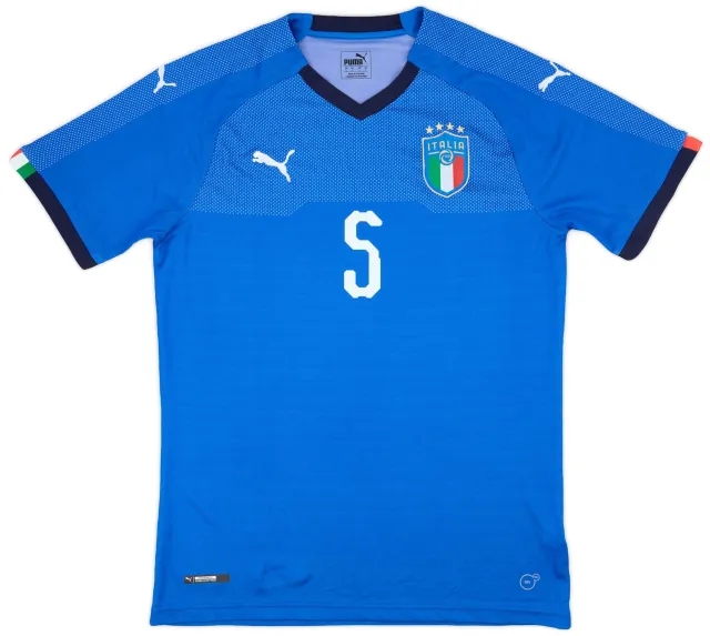 Puma 2018-19 Italy Home Shirt #5 - 9/10 - (L)