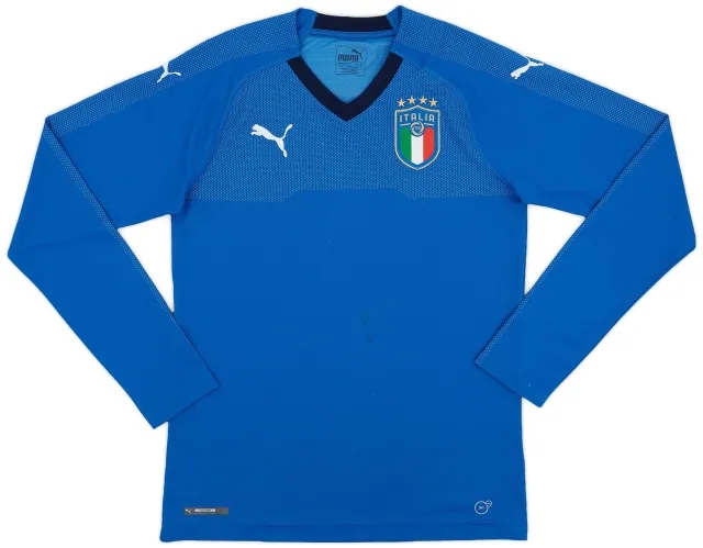 Puma 2018-19 Italy Home L/S Shirt - 6/10 - (S)