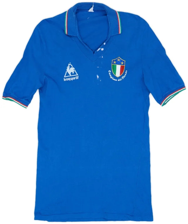LeCoqSportif 1982 Italy 'Campione del Mondo' Home Shirt - 5/10 - (L)
