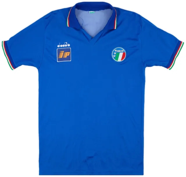 Diadora 1986-91 Italy Home Shirt - 8/10 - (L)