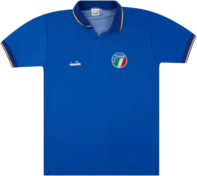 Diadora 1986-91 Italy Home Shirt - 7/10 - (L)