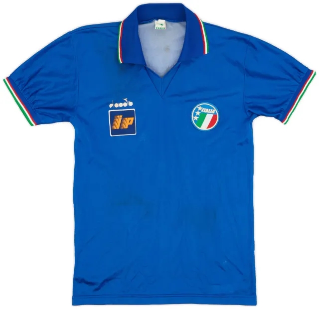 Diadora 1986-91 Italy Home/Training Shirt - 5/10 - (M)