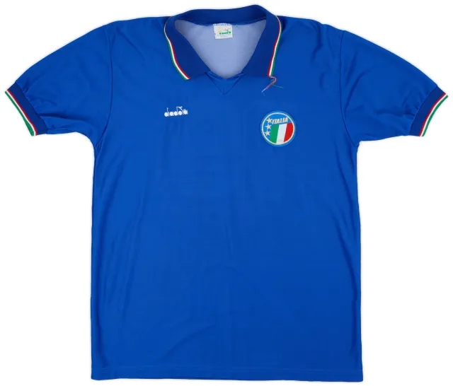 Diadora 1986-88 Italy Home Shirt #19 - 6/10 - (L)
