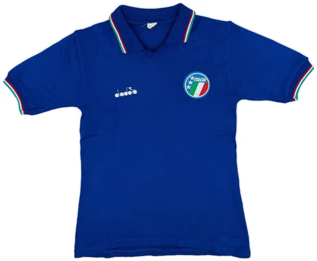 Diadora 1986-88 Italy Home Shirt - 8/10 - (M.Boys)