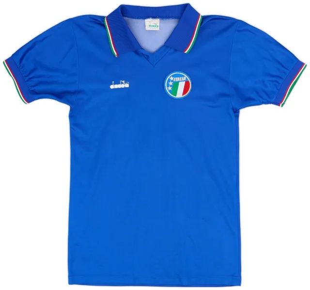 Diadora 1986-91 Italy Home Shirt #15 - 9/10 - (S)