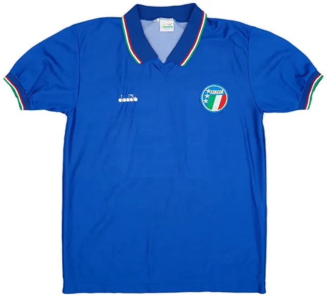 Diadora 1986-88 Italy Home Shirt #15 (Baggio) - 6/10 - (M)