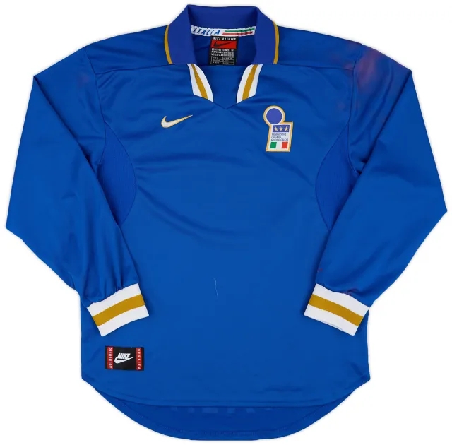 Nike 1996-97 Italy Home L/S Shirt - 7/10 - (L)