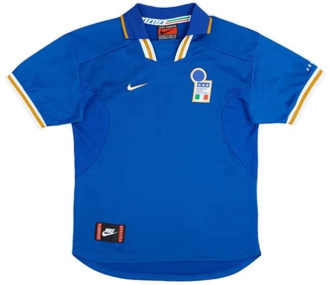 Nike 1996-97 Italy Home Shirt - 9/10 - (XL.Boys)